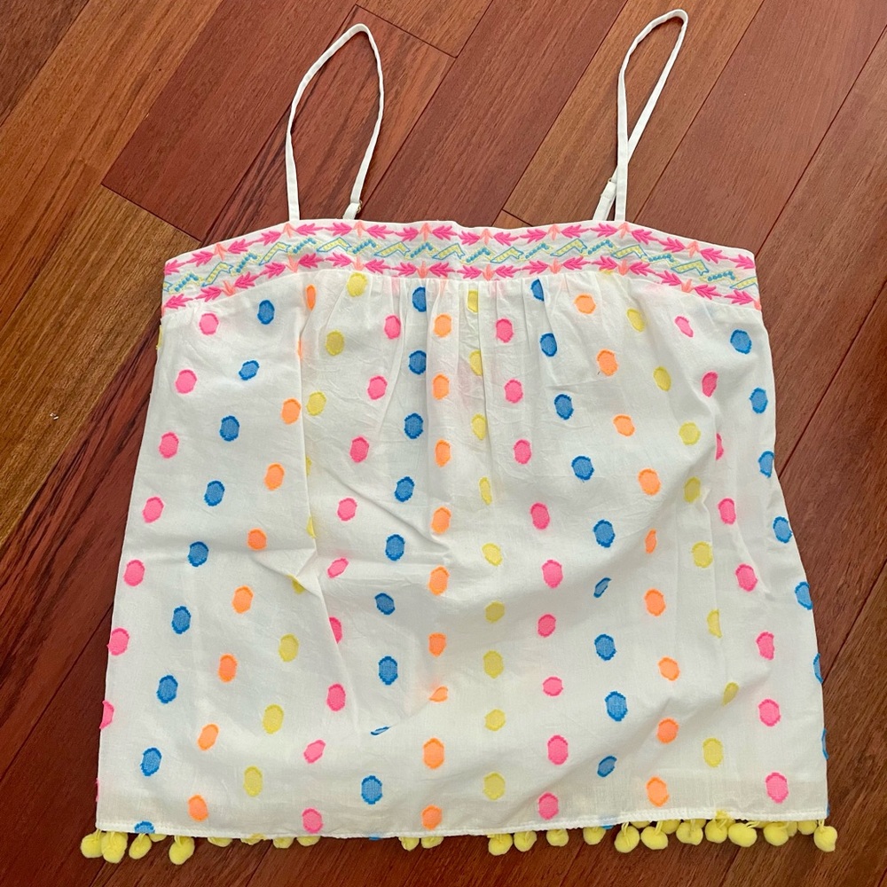 Lilly Pulitzer NWOT Byrde Top Tropical Dot Clip $88 Size XS